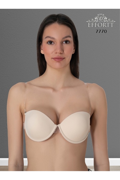 Effortt Askı Ve Sırtı Şeffaf Dekolte Sütyen (YEDEK ASKILI)