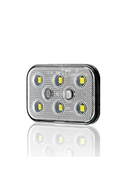 Sanel 24V Universal Kare 6 Led Dış Makan Uyumlu Beyaz SBD24W6