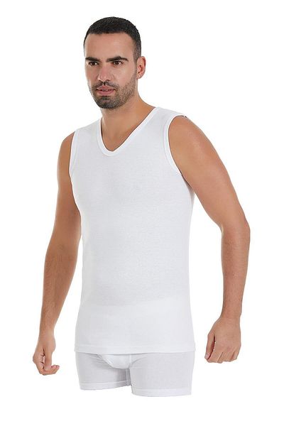 Yıldız İç Giyim Star 22 V-collar Zero Sleeve Undershirt