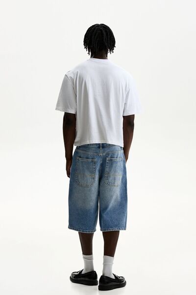 Bershka Denim skater bermuda şort