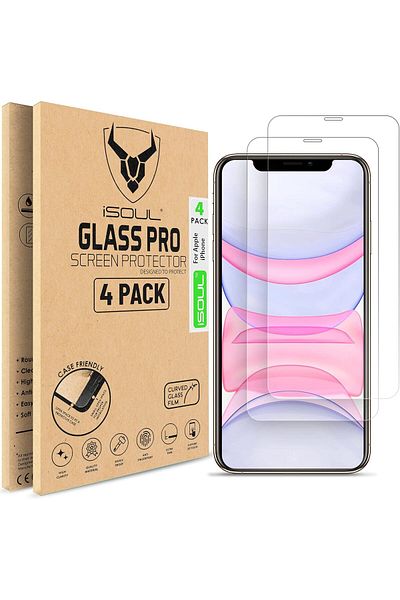 AWH [عبوة من قطعتين] واقي شاشة لهاتف iPhone 11 Pro Max/Xs Max مقاس 6.5 بوصة - زجاج مقوى 9H، عالي الدقة، لمسة ثلاثية الأبعاد