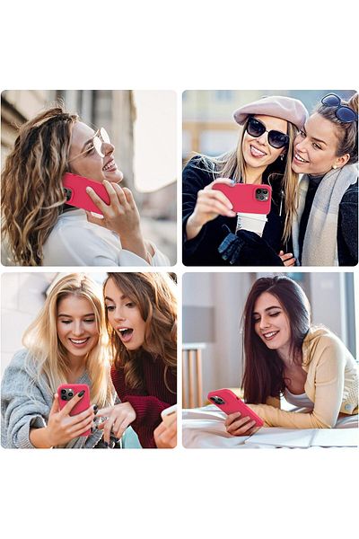 AWH iPhone 13 Pro Case, Slim Fit Ultra-Thin Soft TPU, Matte Finish, Lightweight Back Cover - Red