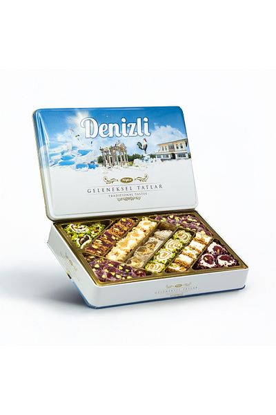 Tuğba Kuruyemiş Sea Metal Box - Traditional Flavors 540 Gr
