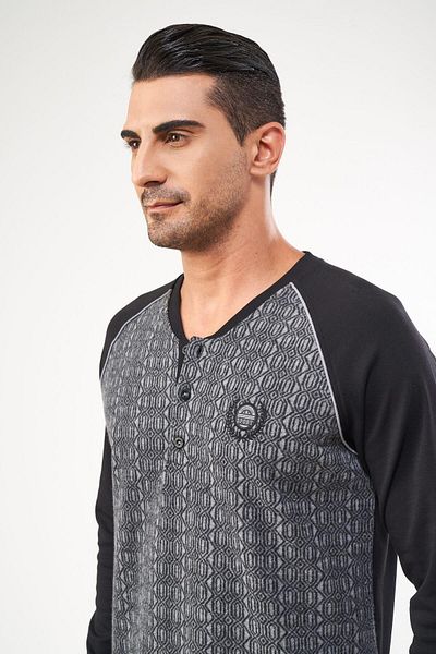 Pjs Pijama Pjs 22604 Ανδρική μακρυμάνικη πιτζάμες