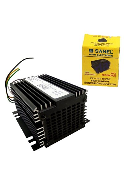 Sanel Konvertör 10 Amper 24v12v Voltaj Düşürücü Radyo Hafızalı Sca10m