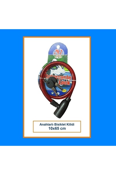 Yenimiyeni Bisiklet Kilidi Anahtarlı 65 cm Orta Boy