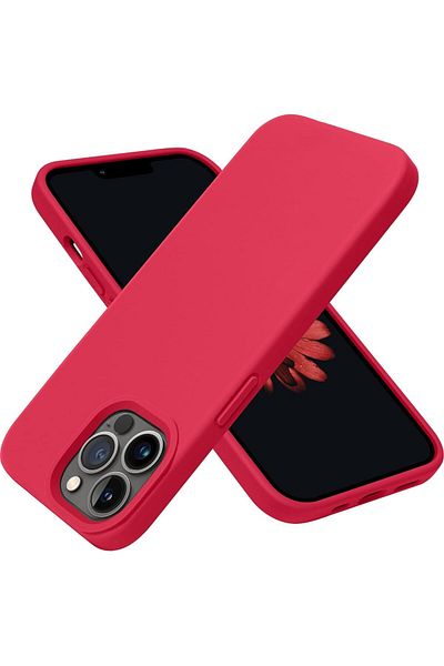 AWH iPhone 13 Pro Case, Slim Fit Ultra-Thin Soft TPU, Matte Finish, Lightweight Back Cover - Red