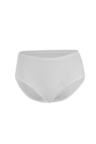 YILDIZ 3590 White Heart High Waist Women's Bato Panties