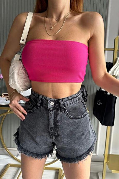 Orihime Kadın Pembe Kaşkorse Basic Straplez Büstiyer