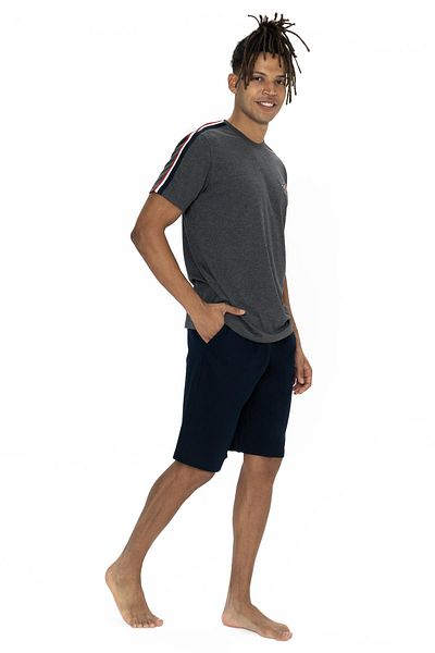 U.S. Polo Assn. ΒΡΑΧΙΟΛΙ ΠΟΛΟ ΣΤΡΟΓΓΥΛΟ ΜΠΛΟΥΖΑ ΜΕ ΤΣΕΠΗ ΚΑΙ ΜΟΝΟΧΡΩΜΑ ΣΟΡΤΣ