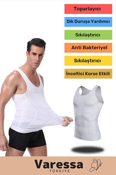 VARESSA New Season Waist Chest Upright Posture Recovery Men's Extra Belly Firming Corset Athlete