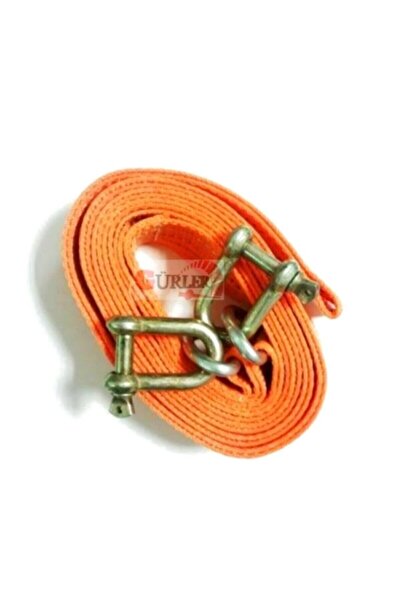 gürlerotoaksesuar Çeki Halatı 3 Ton (Çekme Halatı) Kumaş Metal Kancalı 3 Metre