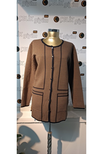 ÇELİKGİYİMXXL BÜYÜK BEDEN TRİKO CEKET