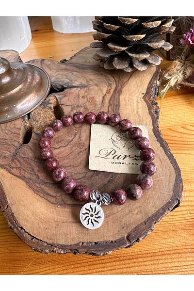 parze doğaltaş Eudialyte (Eudialit) Natural Stone Bracelet