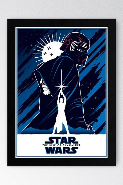 Saturn Επιτραπέζιο με κορνίζα Star Wars - Επιτραπέζια αφίσα Space Wars Fim
