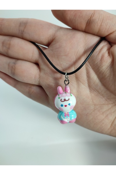 Mia Giyim Sevimli Karakterli Işıklı Çift Taraflı Ayarlanabilir Kolye