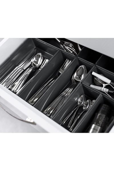 STOREMAX Mu-Artshop 8 Piece Modular Organizer 32X48Cm Smoked Tnca 871301