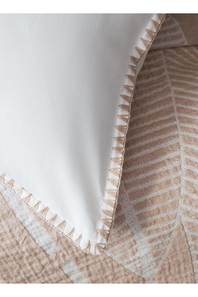 Apricitas HOME Κάλυμμα κρεβατιού June Beige Muslin - Σετ Nevset Pike Double