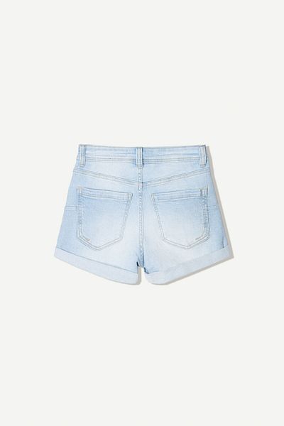 Bershka Roll-up denim shorts
