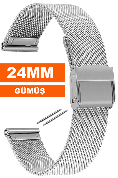 Trendburada 24mm Fossil-welder-wesse-casio-armani-omega-seiko-tissot Saat Uyumlu Kalın Hasır Saat Kordonu