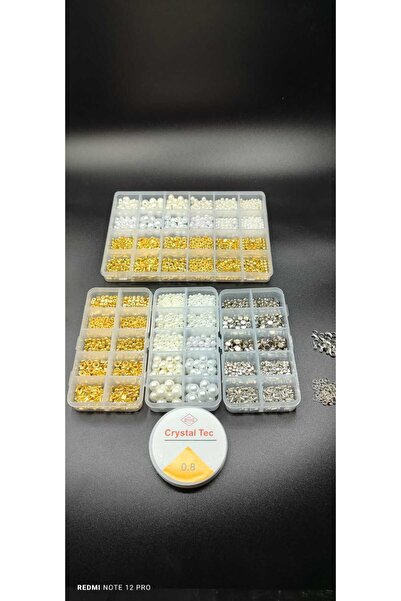 Egem aksesuar 1 adet 24'lü kutu ve 3 adet 10'lu kutuda takı yapım seti