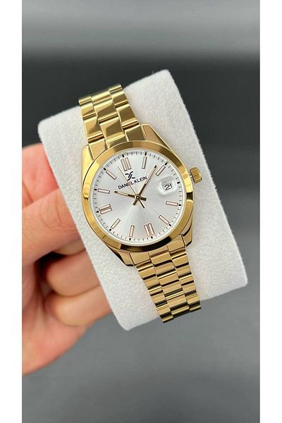 Daniel Klein Women's Wristwatch - Copper and Silver Model