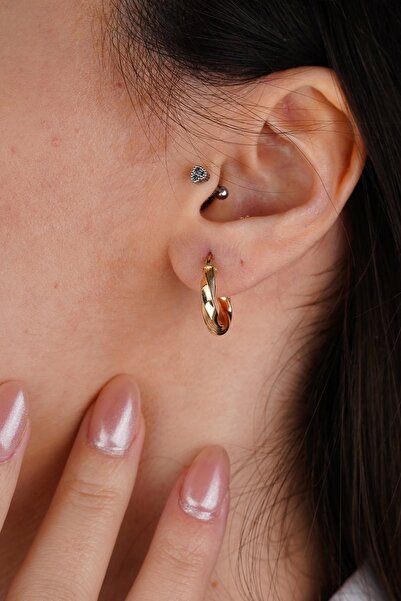 Arpaş Güzide 14 Ayar Altın Burgu Halka Küpe