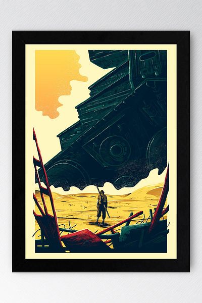 Saturn Pictură înrămată Star Wars - Pictură poster Space Wars Fim