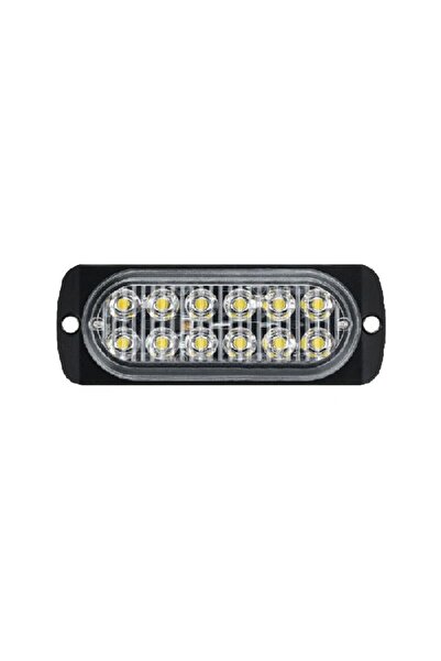 FORMPLAS Parmak Lamba Mercekli Cam 12 Led'Li 115Mm 12V-24V Beyaz - FR0278-W