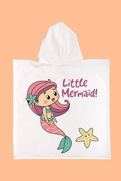 Evdek Πετσέτα παραλίας Star Mermaid Kids Poncho