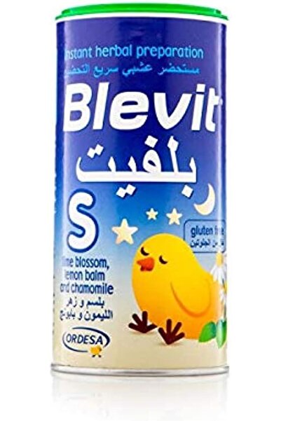 BLEVIT مستحضر عشبي فوري بنكهة الليمون والبابونج، خالي من الجلوتين، 200 جرام