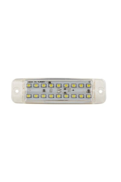 FORMPLAS Çift Sıra Parmak Lamba 18 Led'Li 100Mm 12V-24V Beyaz - FR0316-W