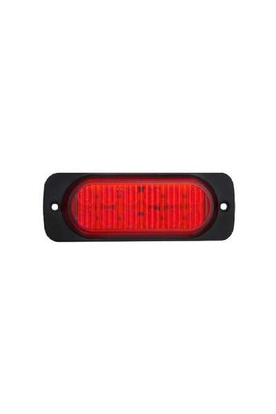 FORMPLAS Parmak Lamba Mercekli Cam 12 Led'Li 115Mm 12V-24V Kırmızı - FR0278-R