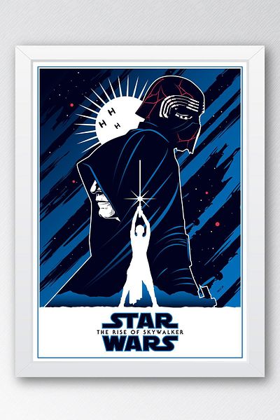 Saturn Pictură înrămată Star Wars - Pictură poster Space Wars Fim