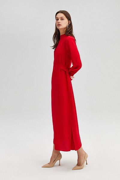 Touché Privé Crop-Kleid mit Taillengürtel
