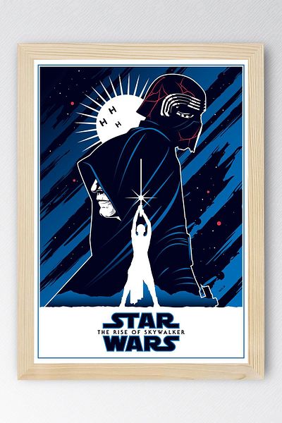 Saturn Pictură înrămată Star Wars - Pictură poster Space Wars Fim