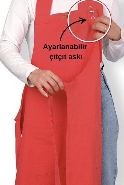 DALİSA Askılı Mutfak Önlüğü Bone Seti Çift Taraflı EOC Teknolojisi