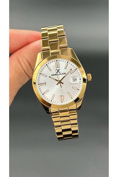 Daniel Klein Women's Wristwatch - Copper and Silver Model