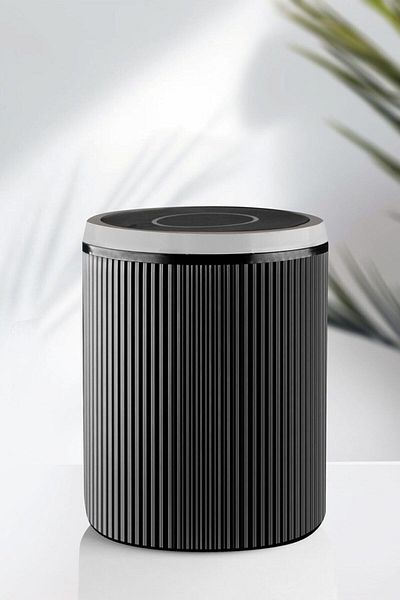 STOREMAX Mu-Artshop Haus Bathroom Kitchen Trash Can 6 Liters Black 3372 Tnca 871301