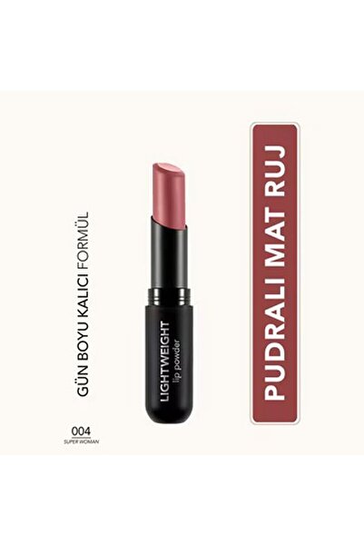 Flormar Lightweight Lip Powder Ultra Hafif Mat Ruj No: 004