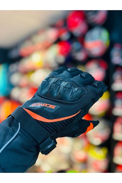 Scoyco Mc83 Winter Motorcycle Gloves (Orange)