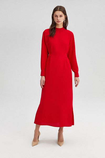 Touché Privé Crop-Kleid mit Taillengürtel