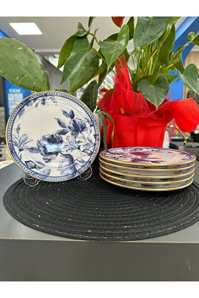 ACAR FREESIA 6 LI SERAMİK SERVİS TABAĞI 26 CM