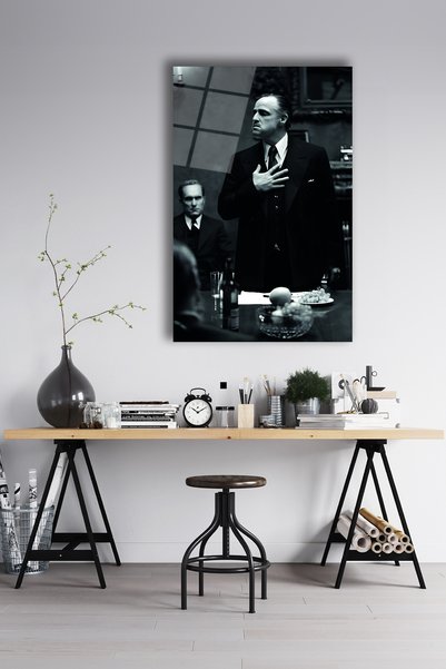 Generic Brand Vito Corleone Tabloul din sticlă The Godfather