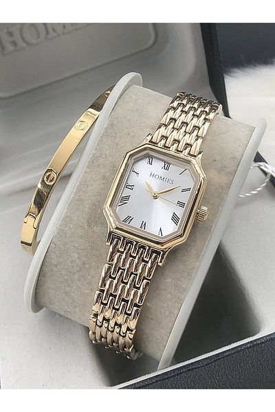 Homies Homi̇es Wristwatch Steel Bracelet with Gift Hmsby- 202502618