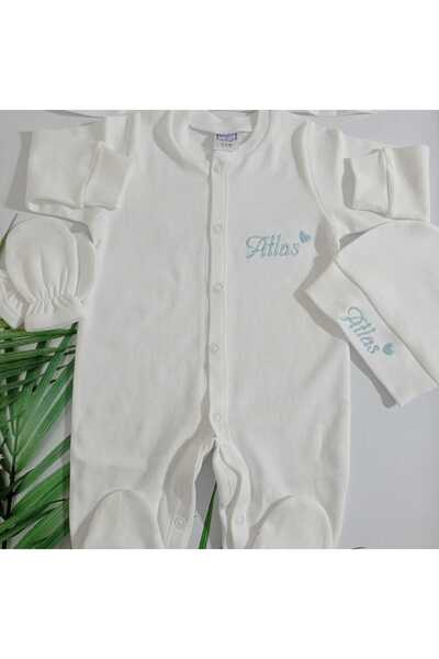 MODA HASTANE ÇIKIŞI BEBEK TULUMU KİŞİYE ÖZEL İSİM HARF SEÇENEĞİ