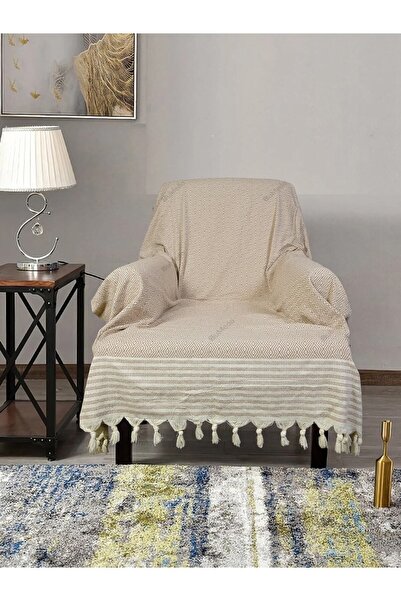 Bumedo Buldan Work Arms Knitted Single Sofa Armchair Cover 180x150 Large Size...