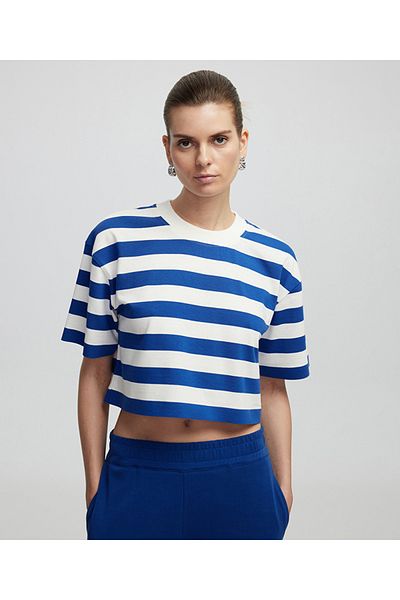 İpekyol Striped Crop T-Shirt
