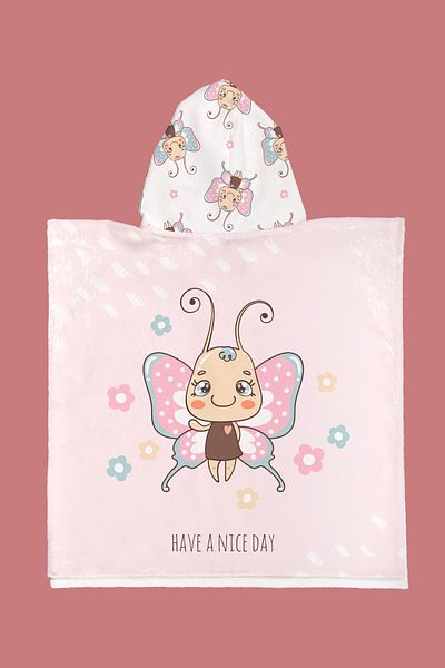 Evdek Πετσέτα παραλίας Flower Fairy Kids Poncho