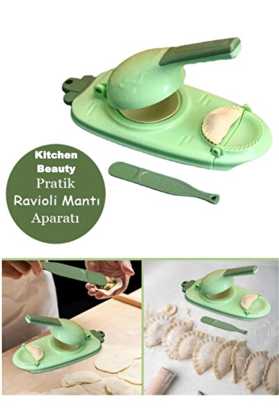 Kitchen Beauty Pratik Hamur Açıcı Hamur Presleme Mantı Börek Poğaça Hamur Açma Ve Ravioli Yapma Kalıbı Presleme